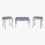 میز جلومبلی و میز عسلی نقره ای M275-N285