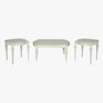 میز جلومبلی و میز عسلی کرم روشن M295-N296