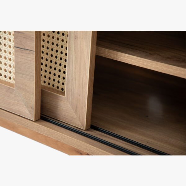 کمد ریلی میز تلویزیون R-345 افرا چوب